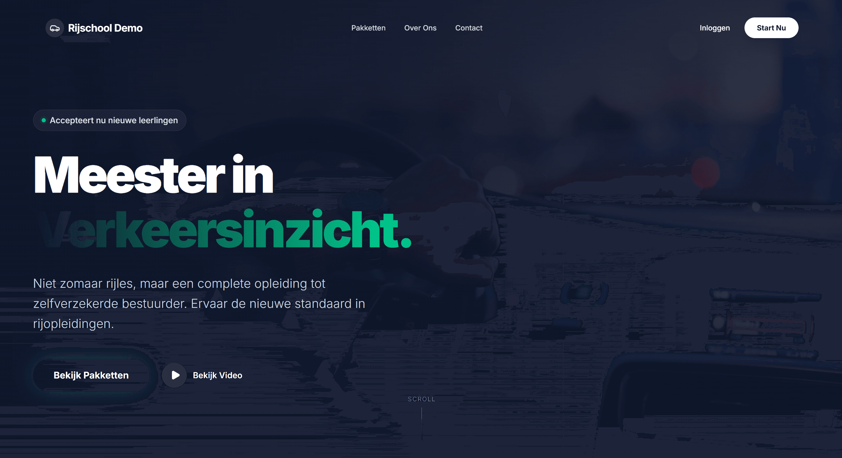 Modern Rijschool website